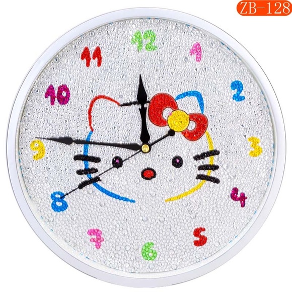 Other - Hello Kitty Crystal Diamond Painting Wall Clock